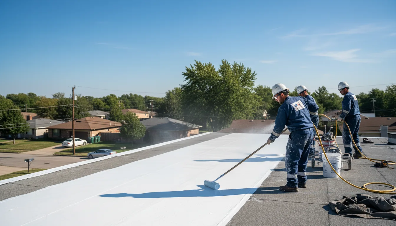Commercial roof coating in Bentleyville, PA near me